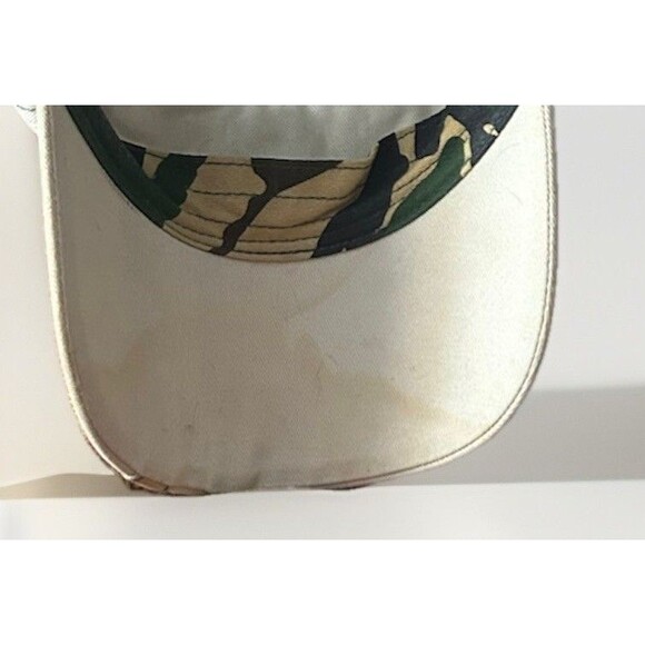 Knott’s Berry Farm Souvenir Peanuts Snoopy Woodstock Camping Visor Hat Camo Vtg - Picture 6 of 8